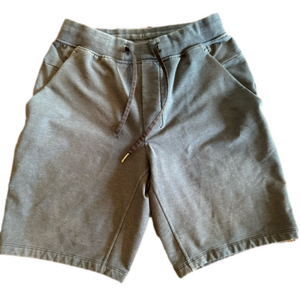 Lululemon Mens On The Move Sweat Shorts- Medium Gray/Blue